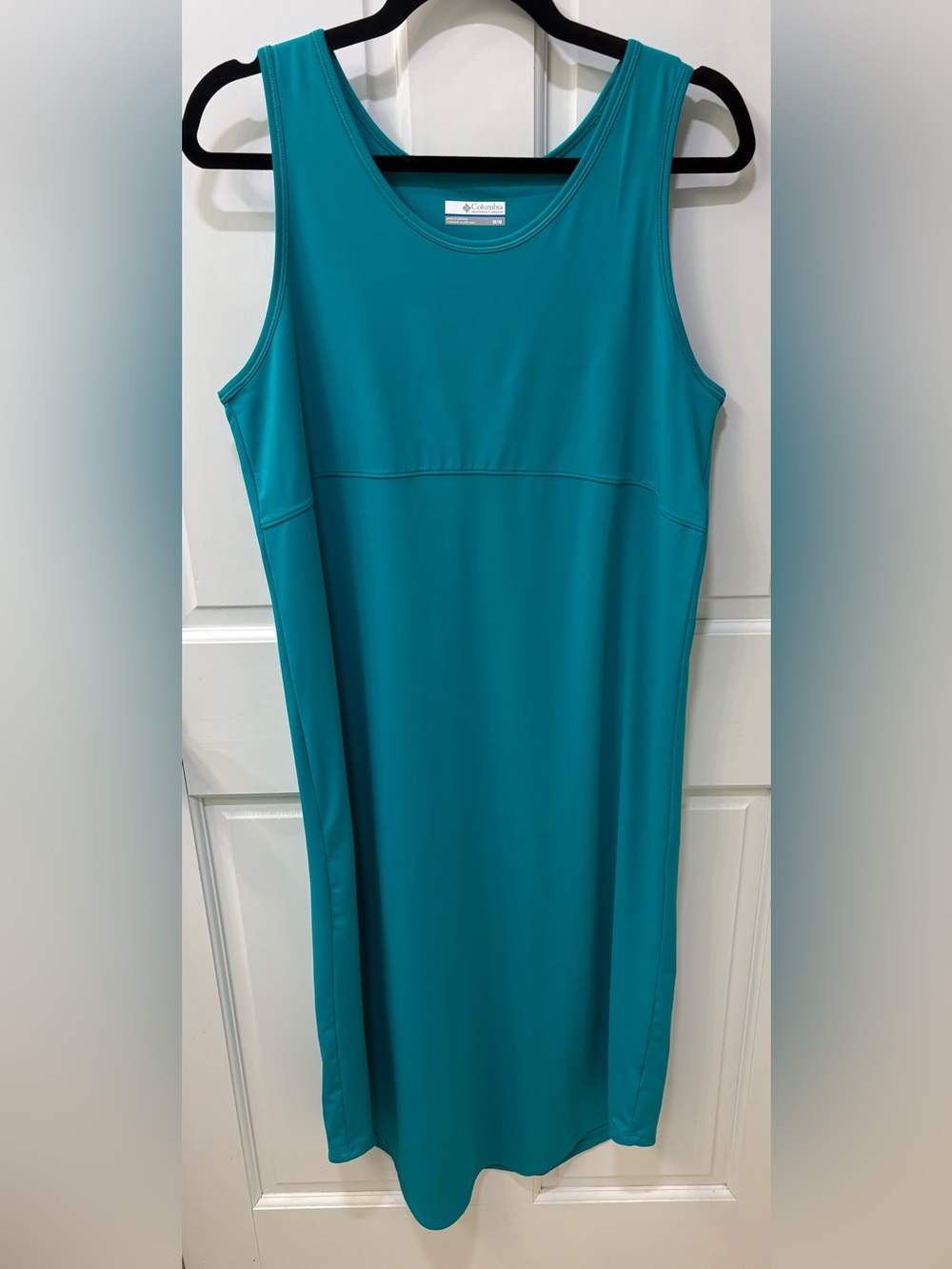 Columbia Teal Blue Active Omni Wick Midi Sleeveless Dress, Medium